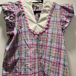 Entro Vibrant Plaid Dress